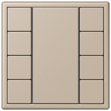 Кнопочный модуль КNX Jung Les Couleurs® Le Corbusier ombre naturelle claire F 50 с четырьмя парами кнопок LC504TSA32142