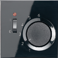 Термостат комнатный Jung LS серия Черный 10(4)А TRLS231SW