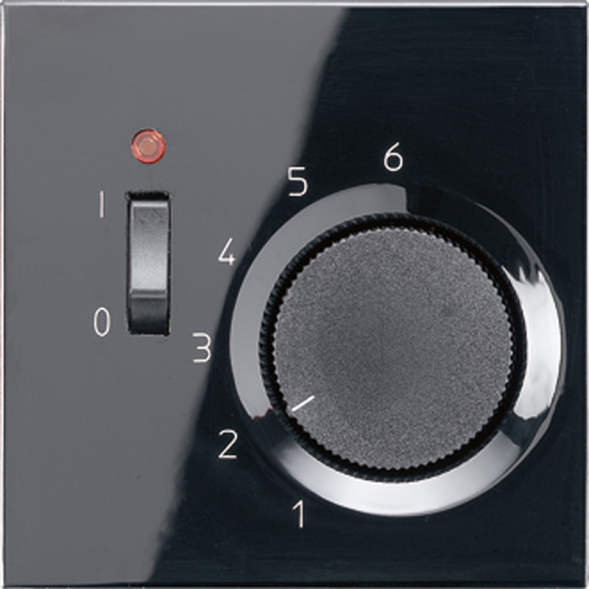 Термостат комнатный Jung LS серия Черный 10(4)А TRLS231SW