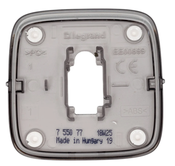 Лицевая панель для переключателя промежуточного Legrand Valena ALLURE Алюминий 755077