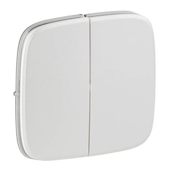 Лицевая панель Legrand Valena ALLURE Жемчуг для двухклавишного выключателя 755029