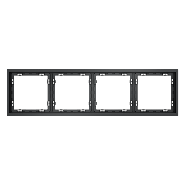 Рамка пластиковая VOLTUM S70 на 4 поста, (графит)