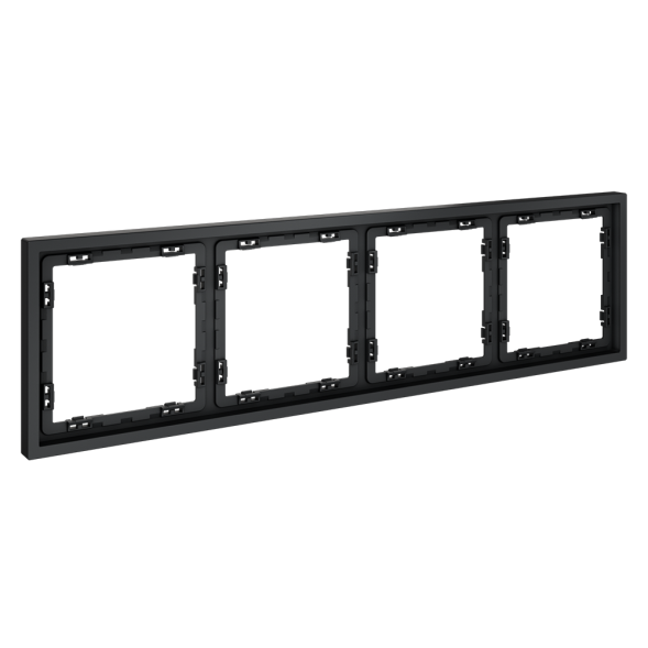 Рамка пластиковая VOLTUM S70 на 4 поста, (графит)