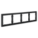 Рамка пластиковая VOLTUM S70 на 4 поста, (графит)