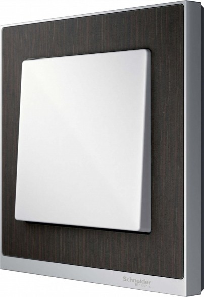 Рамка Merten M-Pure Decor Венге / Алюминий 1 пост MTN4010-3671