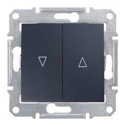 Выключатель для жалюзи Schneider Electric Sedna графит механический блок SDN1300370