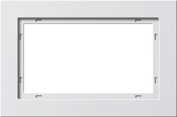 Рамка Gira E2 Белый матовый 1,5-постовая 100122