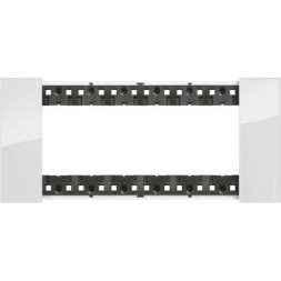 Рамка Bticino Living Now GHIACCIO 6-модульная KA4806DW