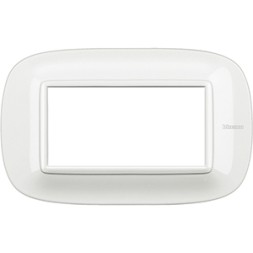 Рамка Bticino Axolute Овал Белый 4 модуля HB4804HD