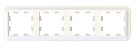 ATN100404 4-постовая РАМКА, цвет ЖЕМЧУГ, AtlasDesign Antique Schneider Electric