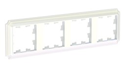 ATN100404 4-постовая РАМКА, цвет ЖЕМЧУГ, AtlasDesign Antique Schneider Electric