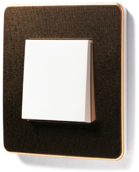 Рамка Schneider Electric Unica Studio Metal Медь / Белый 1 пост NU280257