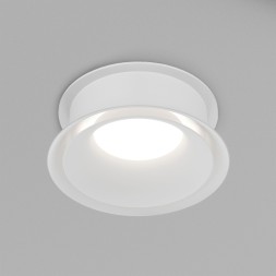 DK2403-WH Встраиваемый светильник влагозащ., IP 44, 15 Вт, GU10, белый, алюминий