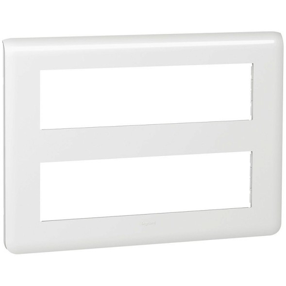 Рамка Legrand Mosaic Белый 2х8-модульная 078837