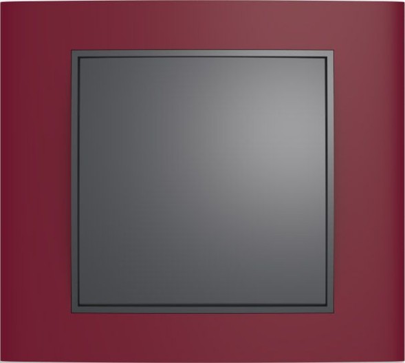 Рамка Berker B.3 Красный / Антрацит 1 пост 10113012