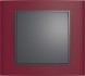 Рамка Berker B.3 Красный / Антрацит 1 пост 10113012