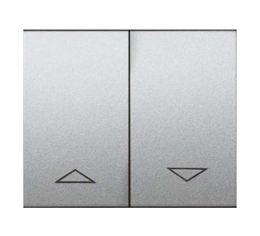 Лицевая панель Legrand Galea Life алюминий двухклавишного выключателя для управления рольставнями 771314