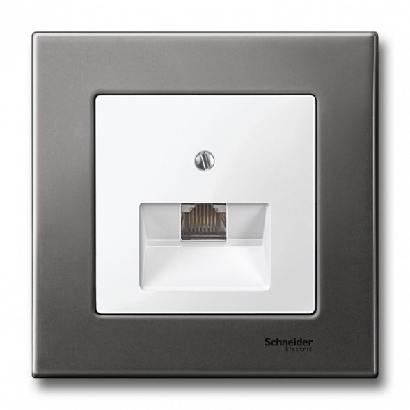 Центральная плата Merten M-серия белый для механизмов RJ45х1 MTN296219