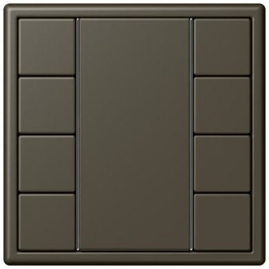 Кнопочный модуль КNX Jung Les Couleurs® Le Corbusier ombre naturelle 31 F 50 с четырьмя парами кнопок LC504TSA32140