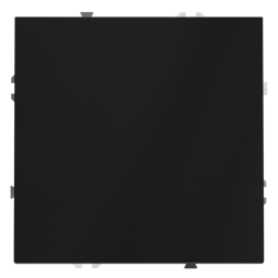 Проходной переключатель встраиваемый VOLTUM S70 одноклавишный 10А, (черный матовый)