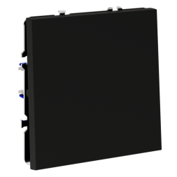 Проходной переключатель встраиваемый VOLTUM S70 одноклавишный 10А, (черный матовый)