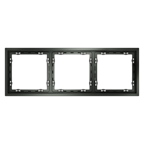 Рамка пластиковая VOLTUM S70 на 3 поста, (титан)