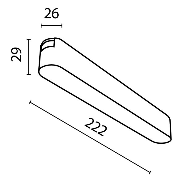 Трековый светильник Technical TR080-1-12W4K-B