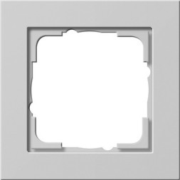 Рамка Gira E2 Серый матовый 1-постовая 021137