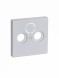 Накладка (центральная плата) ABB белый бархат для TV-R-SAT розетки 2CKA001724A4293 1743-884