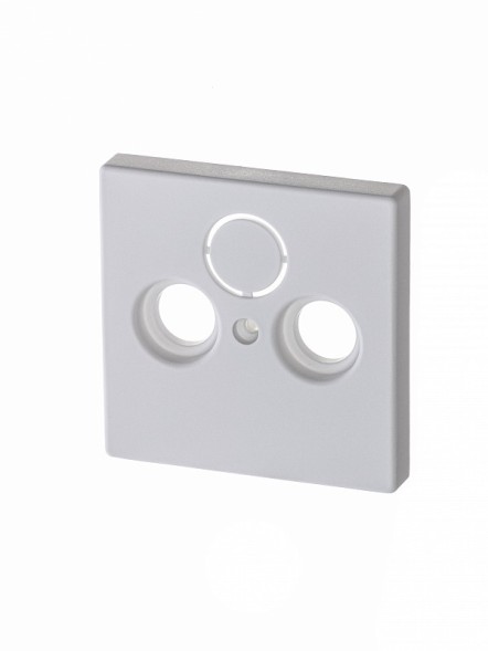 Накладка (центральная плата) ABB белый бархат для TV-R-SAT розетки 2CKA001724A4293 1743-884