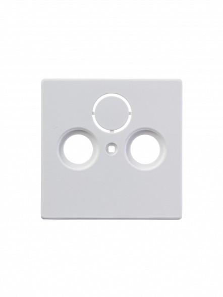 Накладка (центральная плата) ABB белый бархат для TV-R-SAT розетки 2CKA001724A4293 1743-884