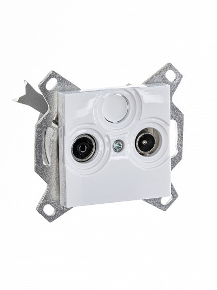 Розетка TV-R ABB Levit белый оконечная 2CHH083503A6003 5011H-A03503 03W