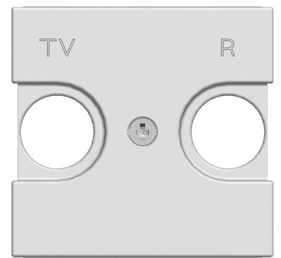 Накладка для TV-R розетки ABB Zenit шампань 2-модульная 2CLA225080N1901 N2250.8 CV
