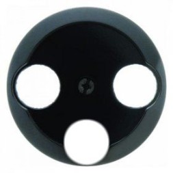 Центральная панель Berker 1930 черный, с блеском для антенной розетки 3 отверстия 106421