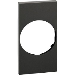 Накладка розетки Bticino Living Now черная FR/GER torcia 2 KG04
