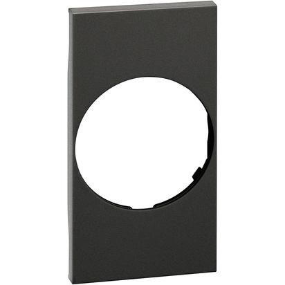 Накладка розетки Bticino Living Now черная FR/GER torcia 2 KG04