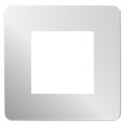 Рамка Schneider Electric Unica Studio Metal Хром / Антрацит 1 пост NU280256