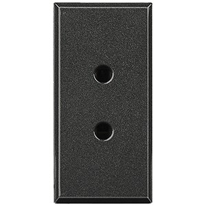 Мини разъем двухполюсный Bticino Axolute Антрацит для вспомогательных цепей, 3 мм, 16 А, 24 В HS4291