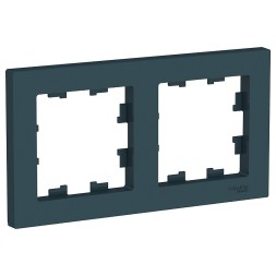 Рамка Schneider Electric Atlasdesign Изумрудный 2 поста ATN000802