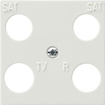 Панель Gira S-color Белый 50*50 мм для 4 канальной антенной розетки EVU 02/F (Hirschmann) 025840