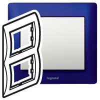 Рамка Legrand Galea Life Синий 2 поста вертикальная 771916