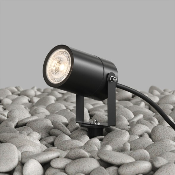 DK9800-BK Грунтовый светильник MOSS, IP65, GU10 LED, до 15 Вт, черный, алюминий