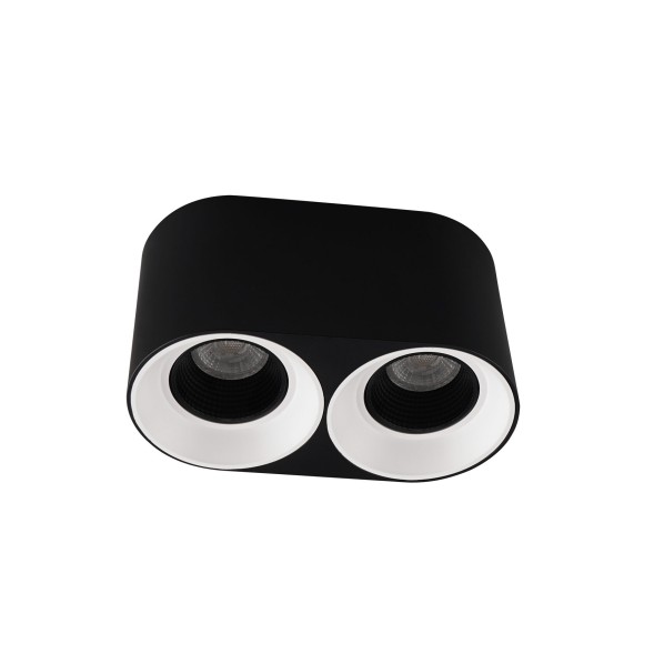 Точечный накладной светильник Denkirs DK3096-BW+BK