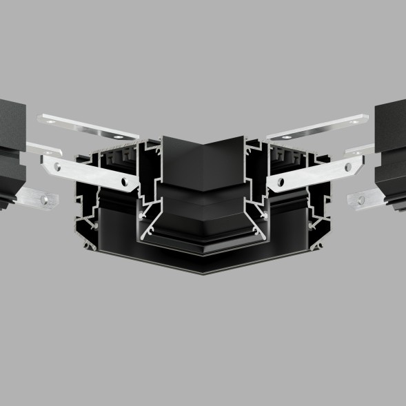 Угловой элемент 90° Denkirs TR2026-BK