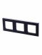 Рамка ABB Levit Антрацит / Дымчатый чёрный 3 поста 2CHH015030A6063 3901H-A05030 63W