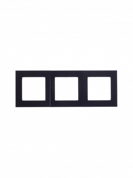 Рамка ABB Levit Антрацит / Дымчатый чёрный 3 поста 2CHH015030A6063 3901H-A05030 63W