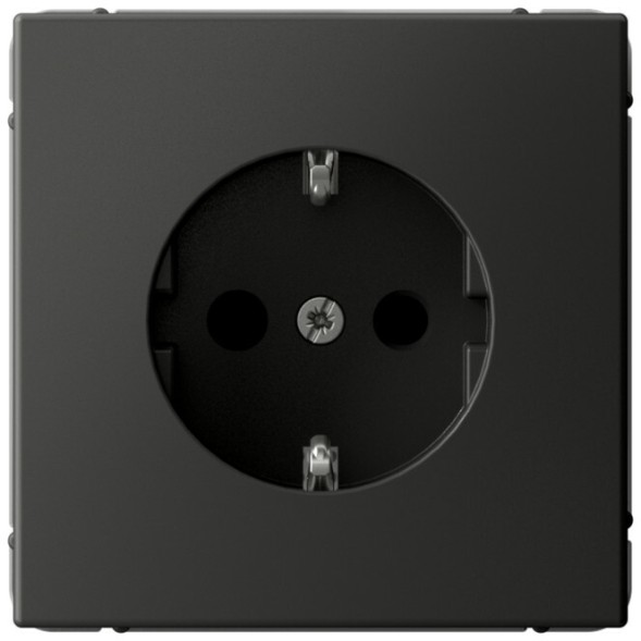 Розетка электрическая со шторками (Базальт) Schneider Electric Systeme Art Gallery GAL001445