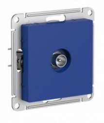 ATN001191 Atlasdesign TV РОЗЕТКА оконечная 1DB, механизм Аквамарин Schneider Electric