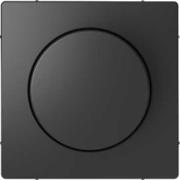 Центральная накладка Merten D-Life антрацит с поворотной рукояткой для диммера MTN5250-6034