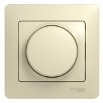 Светорегулятор (диммер) поворотный, 300Вт, в сборе Schneider Electric Glossa Бежевый GSL000234